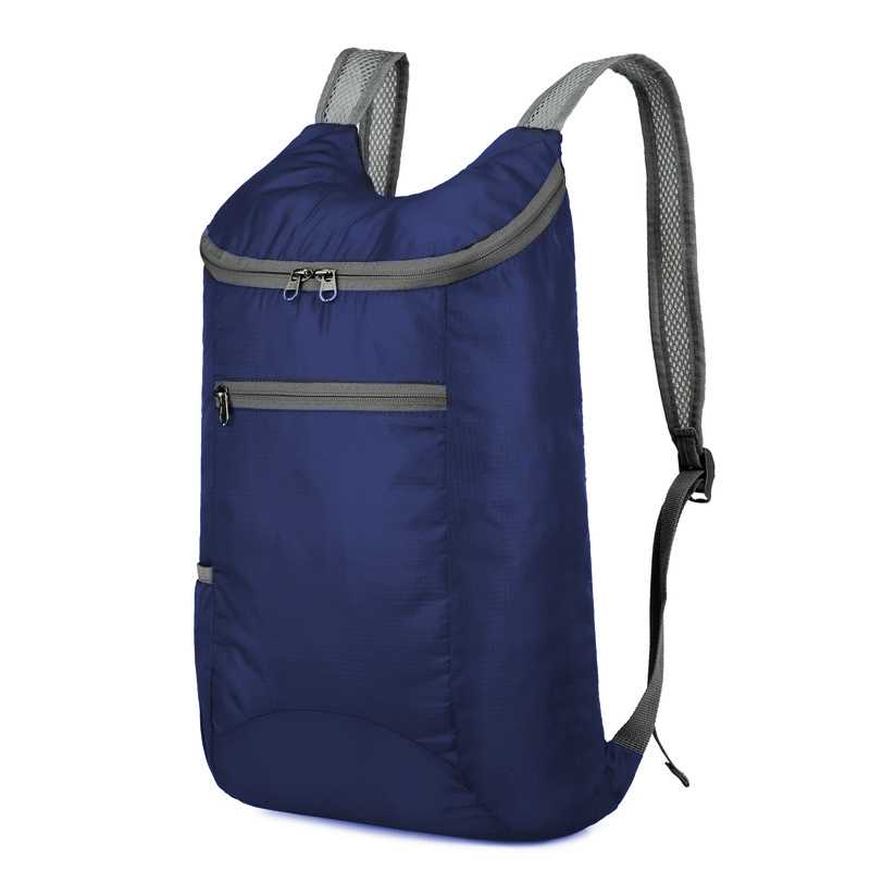 [E2855] Mochila plegable de tela avión, con bolsa varios colores