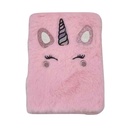 Libreta tapa peluche, varios diseños