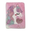 Libreta tapa peluche, varios diseños