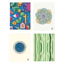 Cuadernola de 150 hojas, tapa dura, SOTE, PACK x4, 4 diseños