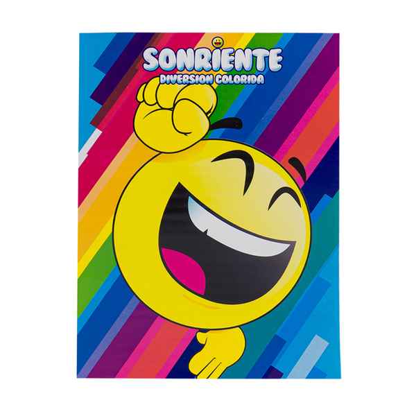 Libro para colorear 80 páginas, SONRIENTE, 2 títulos
