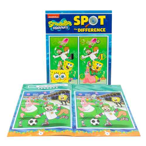 [E2921] Libro de actividades 32 páginas, BOB ESPONJA inglés