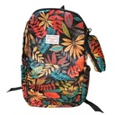 Mochila juvenil, bolsillo frontal y 2 bolsillos laterales, con cartuchera varios diseños, en bolsa