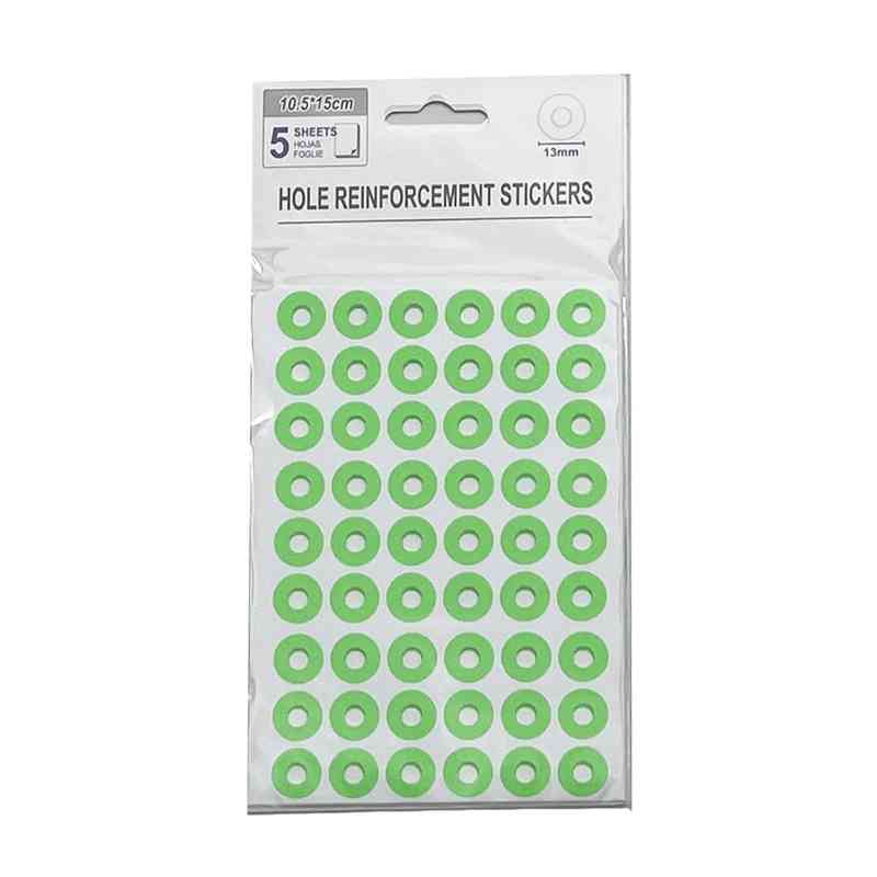 [E2980] Etiqueta para reforzar perforaciones, en bolsa, varios colores, PACKx12