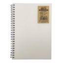 Libreta A5, tapa transparente, 70 hojas de puntos, en bolsa