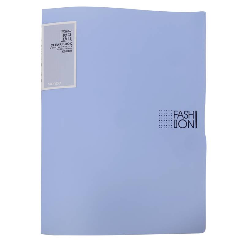 [E3047] Carpeta A4 de plástico con 30 folios, varios colores
