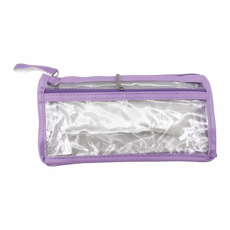 [E3057] Cartuchera de PVC con 2 cierres, varios colores