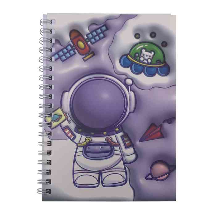 [E3063] Libreta con espiral, 38 hojas, en bolsa, varios modelos