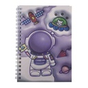 Libreta con espiral, 38 hojas, en bolsa, varios modelos