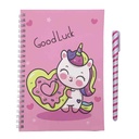 Libreta con espiral, 38 hojas, en bolsa, varios diseños