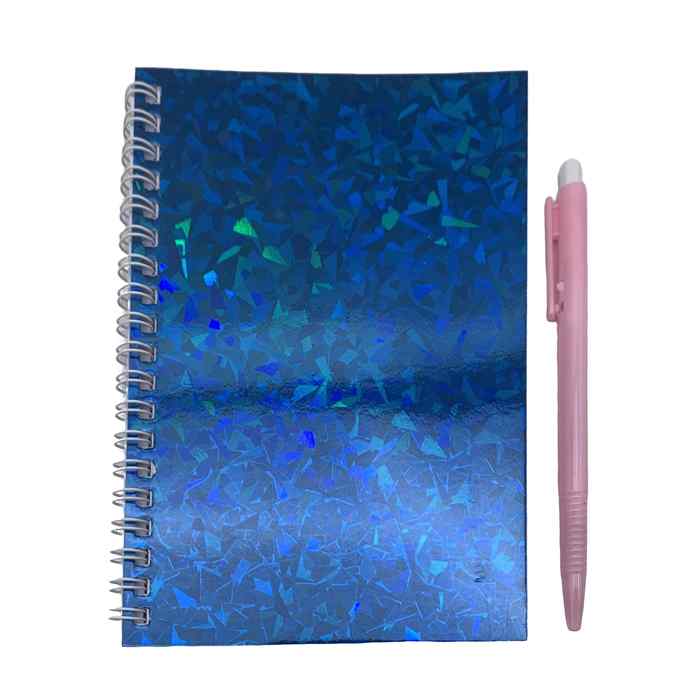 [E3065] Libreta con espiral con lapicera, 38 hojas, en bolsa, varios colores