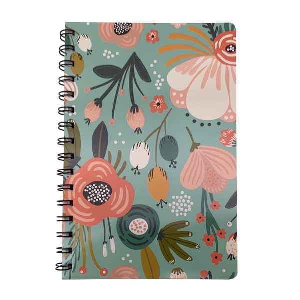 [E3074] Libreta con espiral, 80 hojas, varios diseños, en bolsa