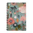 Libreta con espiral, 80 hojas, varios diseños, en bolsa