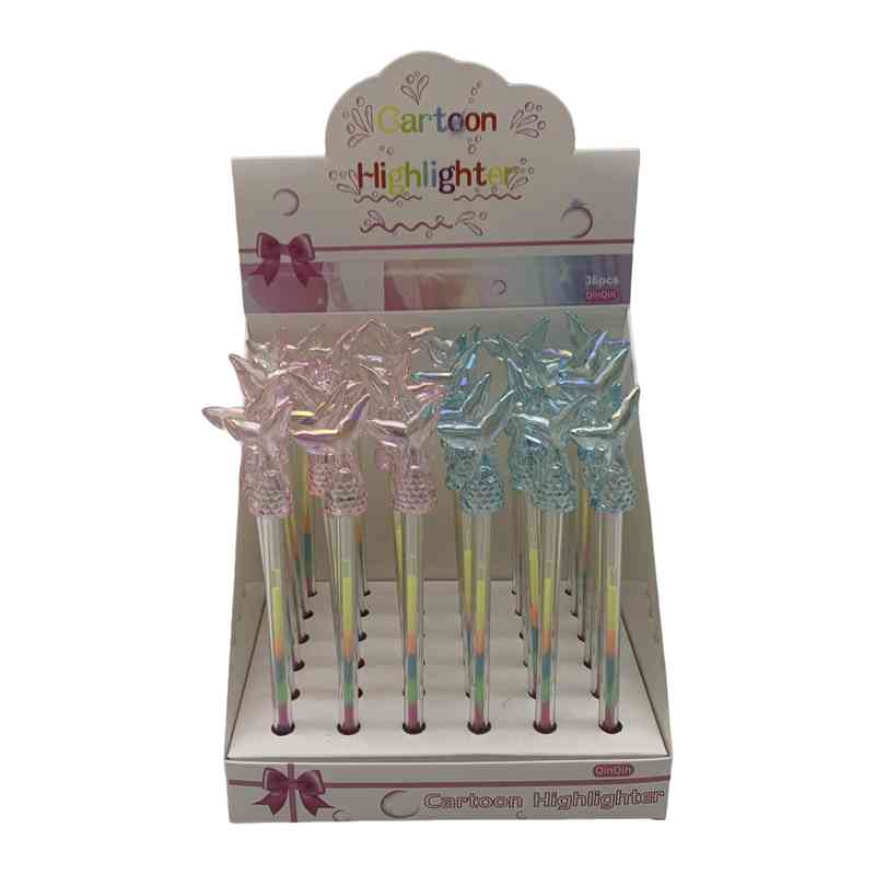 Lapicera de gel, flúo, CAJA x36