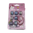 Cinta adhesiva x7 mini con diseños, con portacinta, en blister