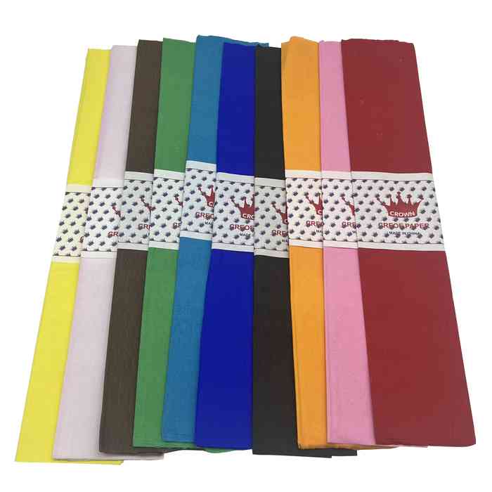 Papel crepé, PACK x10 varios colores