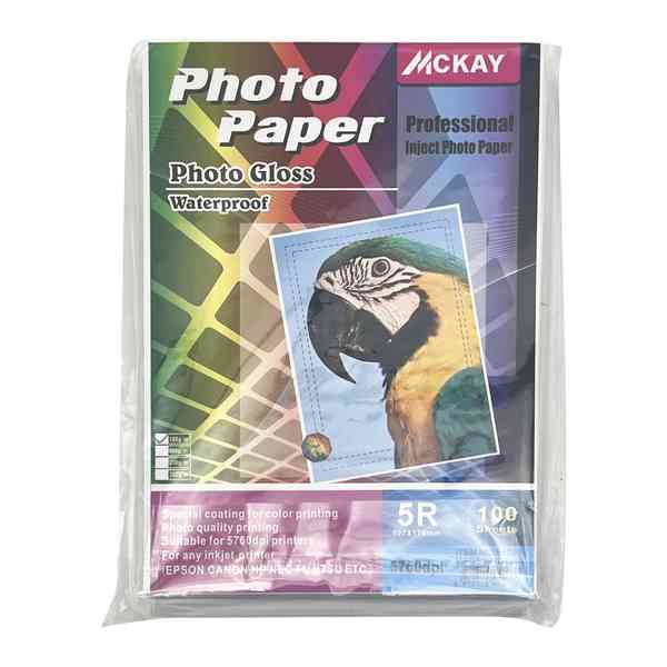 [E3157] Papel fotográfico 5R x100 180g, en bolsa