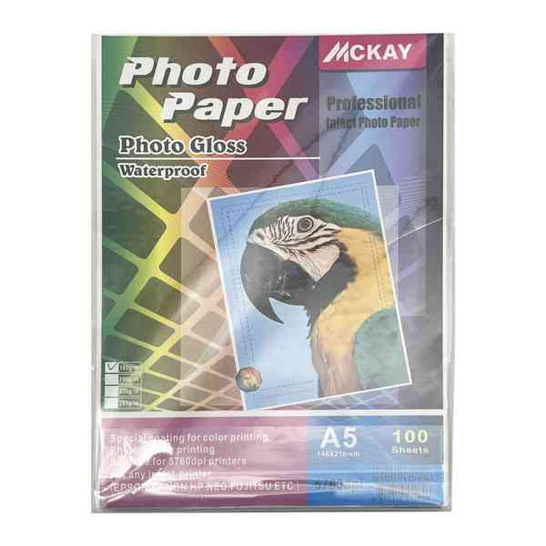 Papel fotográfico A5 x100 180g, en bolsa