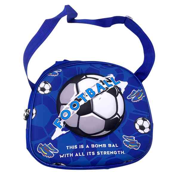 [E3247] Bolsa lunchera de poliéster con frente rígido, asa larga y enganche para mochila, varios diseños