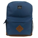 Mochila juvenil, de poliéster, bolsillo frontal y 2 laterales, AZUL, ARMORIC
