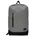 Mochila juvenil, de poliéster, bolsillo frontal, AZUL, GRIS, ARMORIC