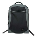 Mochila juvenil, de poliéster, 2 bolsillos frontales, NEGRO, ARMORIC