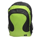 Mochila juvenil, de poliéster,con bolsillo frontal y 2 laterales, VERDE, ARMORIC