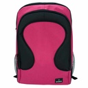 Mochila juvenil, de poliéster,con bolsillo frontal y 2 laterales, ROSADO, ARMORIC