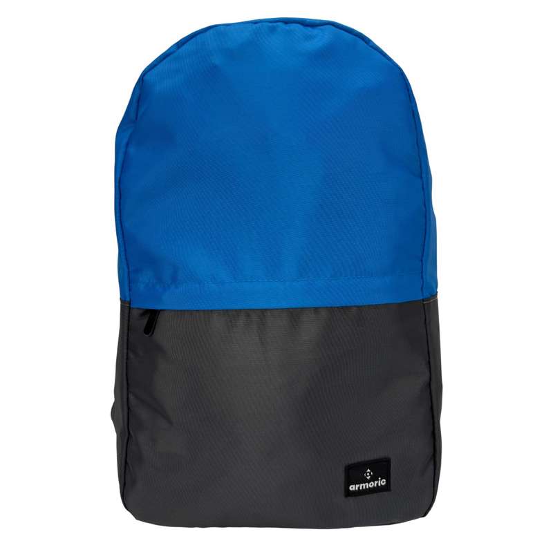 Mochila juvenil, de poliéster,con bolsillo frontal, AZUL, ARMORIC