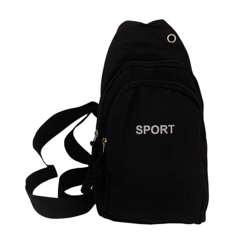 [E3299] Mochila bandolera, de poliéster, en bolsa, varios colores