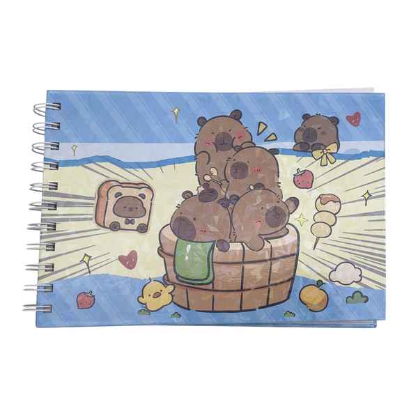 [E3308] Libro para colorear 60 páginas, 2 diseños carpinchos