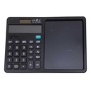 Calculadora de mesa, 12 dígitos, con block de notas digital, en caja