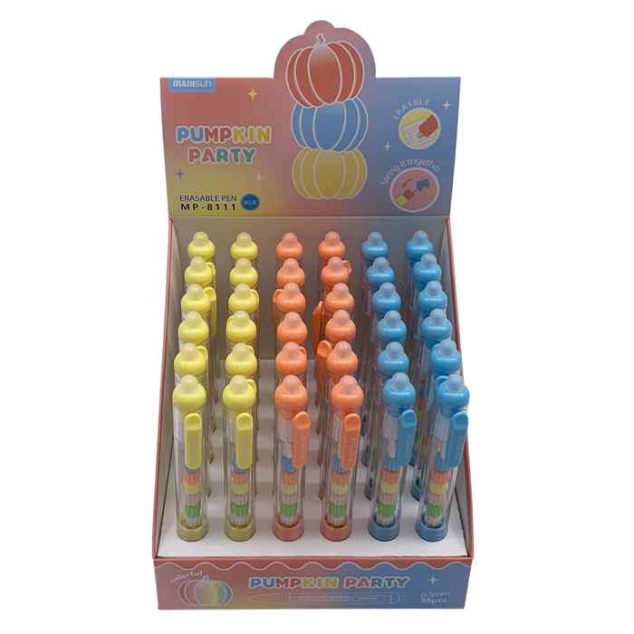 Lapicera de gel azul borrable, CAJA x36