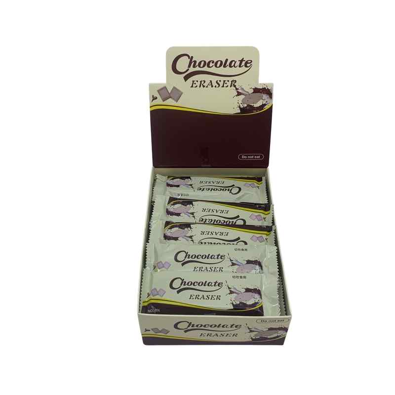 [E3358] Goma de borrar chocolate (no comestible), CAJA x30