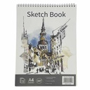 Block de dibujo A4, 12 hojas 180g