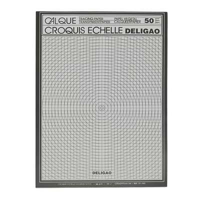 [E3387] Block papel de calco A4, 50 hojas 50g, en bolsa