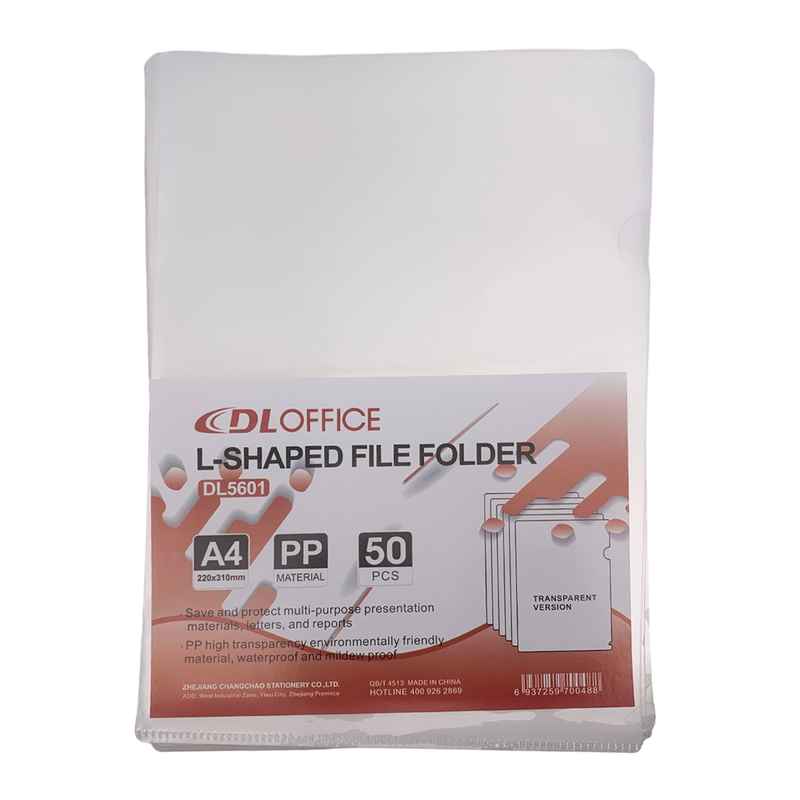 Folios transparentes A4, PP grueso ,bolsa x50