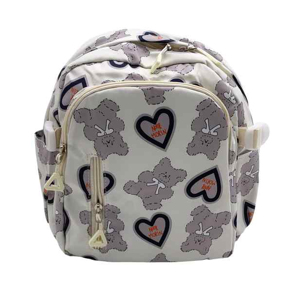 [E3405] Mochila juvenil chica, 2 bolsillos frontales y 2 bolsillos laterales, 2 colores