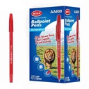 Lapicera x50, ROJO, punta fina, en caja, BEIFA