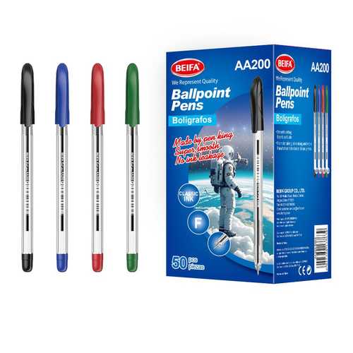 Lapicera x50, SURTIDO, punta fina, en caja, BEIFA