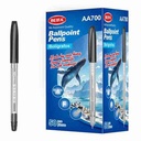 Lapicera x50, NEGRO, punta fina, en caja, BEIFA