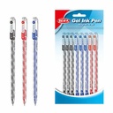 Lapicera semigel x8, SURTIDO, punta 0.7, en bolsa BEIFA