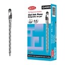Lapicera de gel x12, NEGRO, punta 0.5, en caja BEIFA