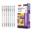 Lápiz mecánico de plástico x12, con goma, punta 0.7mm, en caja BEIFA