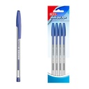 Lapicera semigel x4, AZUL, punta 1.0, en bolsa BEIFA
