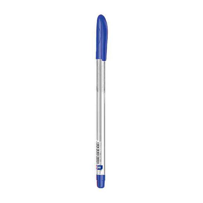 Lapicera semigel x12, AZUL, punta fina, en caja, BEIFA