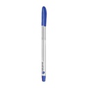 Lapicera semigel x12, AZUL, punta fina, en caja, BEIFA