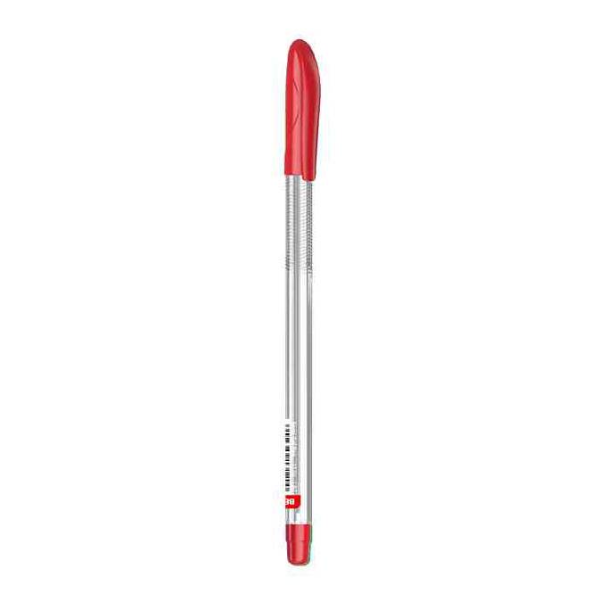 Lapicera semigel x12, ROJO, punta fina, en caja, BEIFA