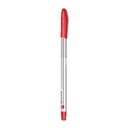 Lapicera semigel x12, ROJO, punta fina, en caja, BEIFA