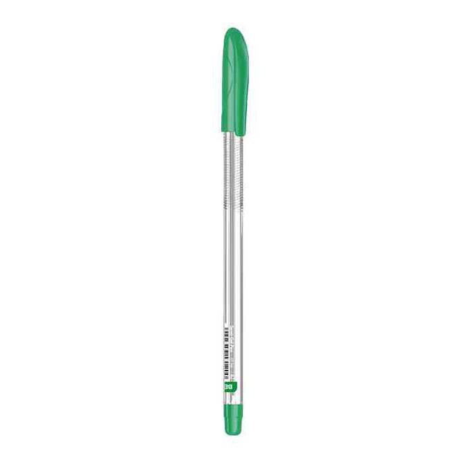 Lapicera semigel x12, VERDE, punta fina, en caja, BEIFA